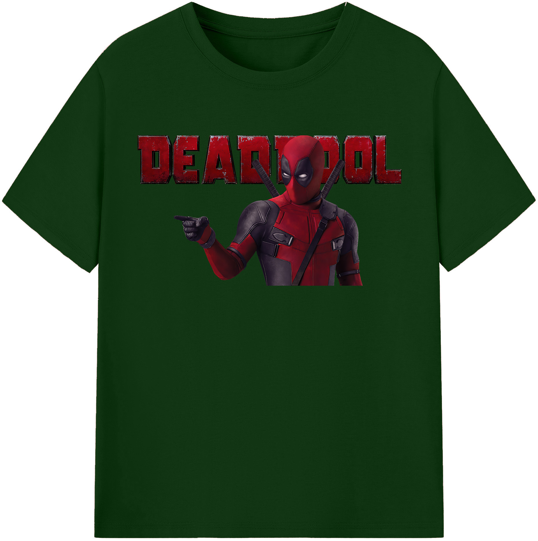（画像用） Deadpool デッドプール 綿100％半袖Tシャツ（フロントプリント）